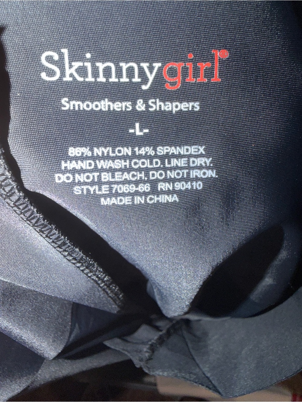 Skinnygirl Black Smoothers & Shapers L